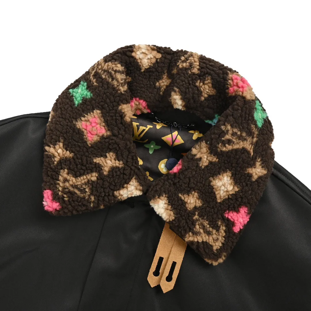 Louis Vuitton & Tyler 24Fw Floral Removable Lamb Fleece Collar Jacket Jacket